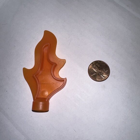 Lego Duplo Fire Flame Orange Translucent Blaze Replacement Piece for Fire House - Picture 4 of 6